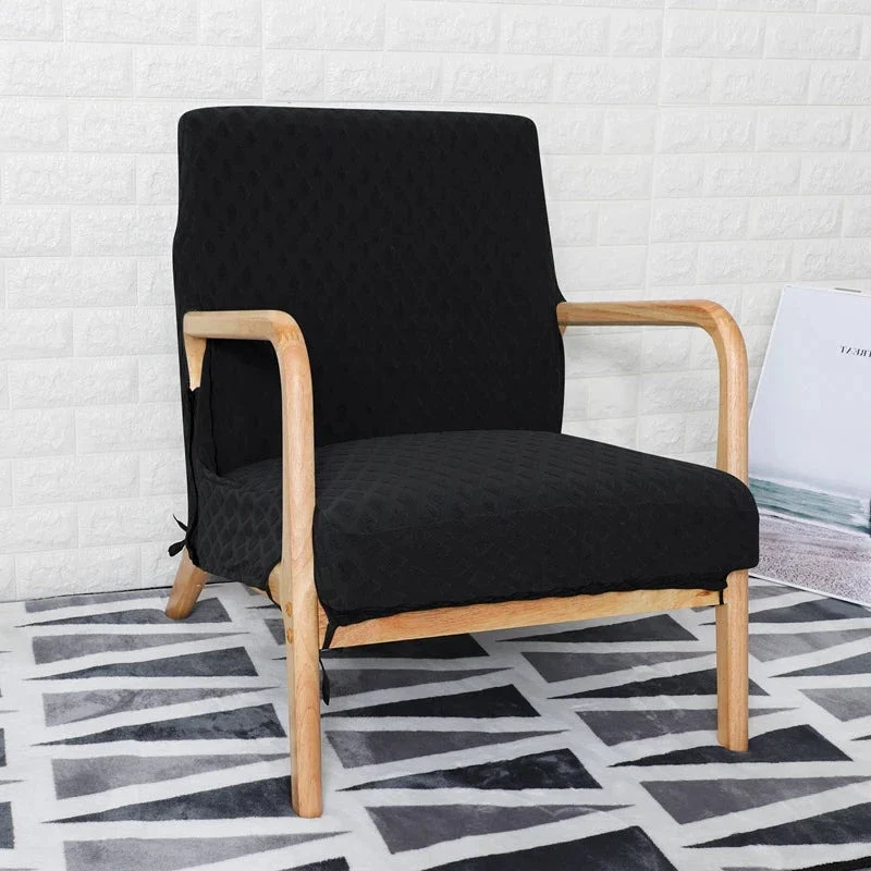 Housse de fauteuil scandinave style IKEA EKENÄSET texture losange imperméable
