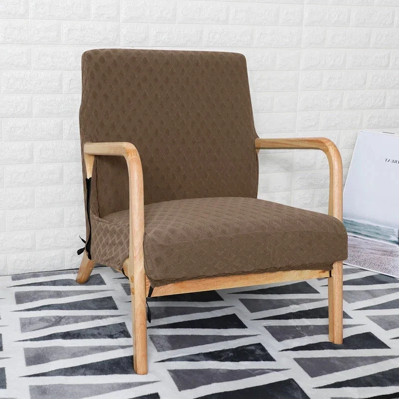 Housse de fauteuil scandinave style IKEA EKENÄSET texture losange imperméable