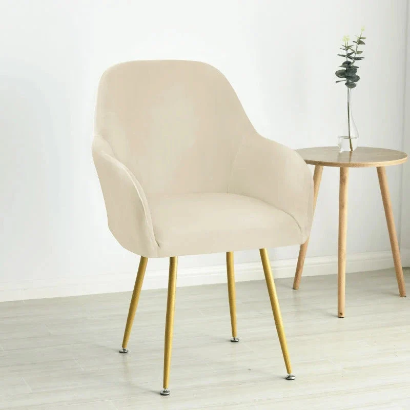 Housse pour fauteuil arnold maisons du monde grand dossier large pur velours