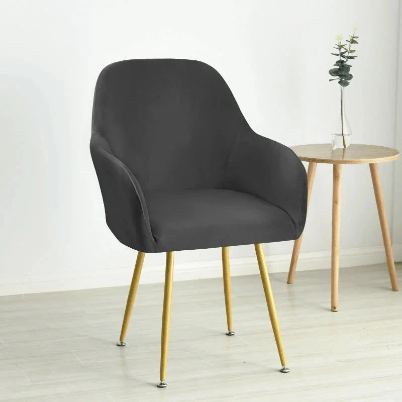 Housse pour fauteuil arnold maisons du monde grand dossier large pur velours