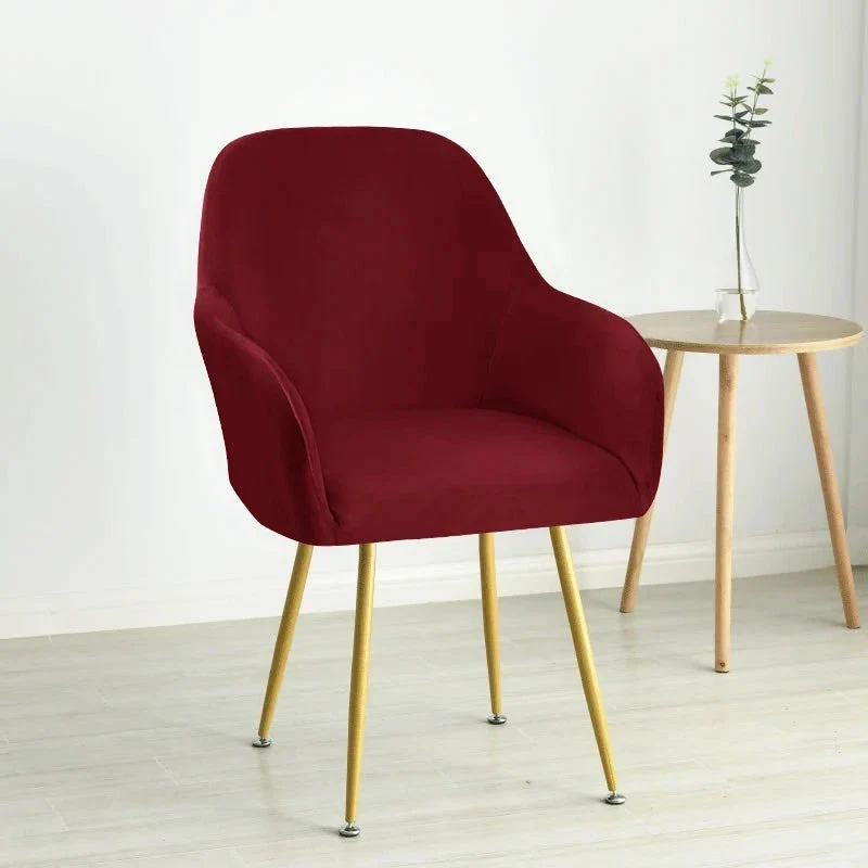 Housse pour fauteuil arnold maisons du monde grand dossier large pur velours
