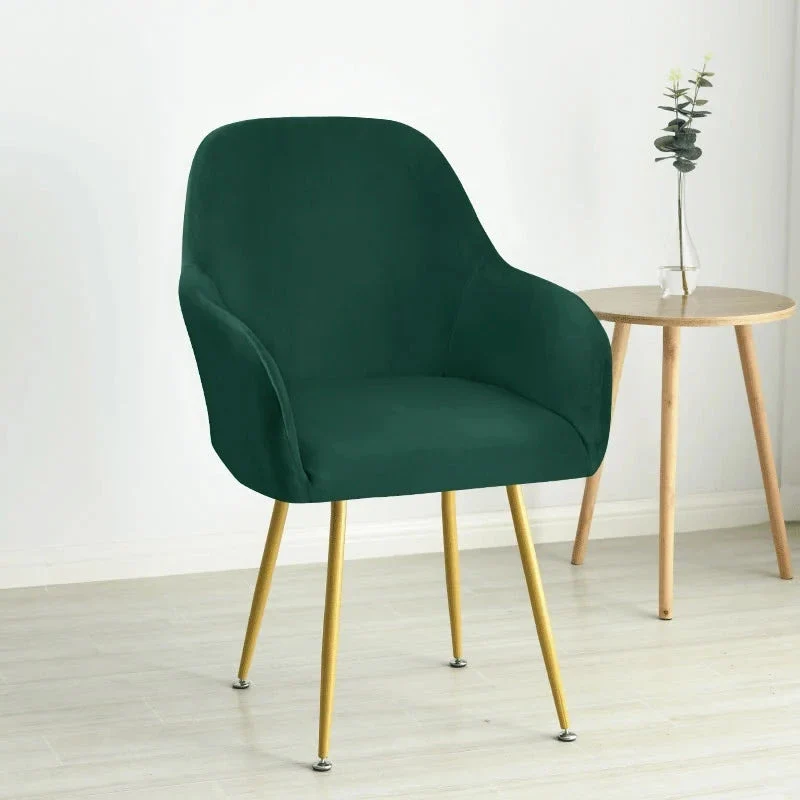 Housse pour fauteuil arnold maisons du monde grand dossier large pur velours