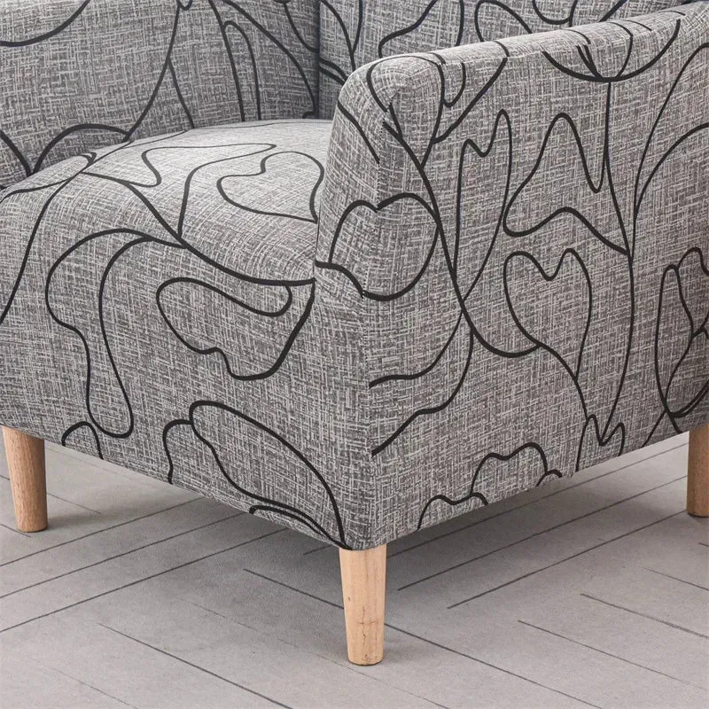 Housse pour fauteuil club extensible en lycra 11 motifs