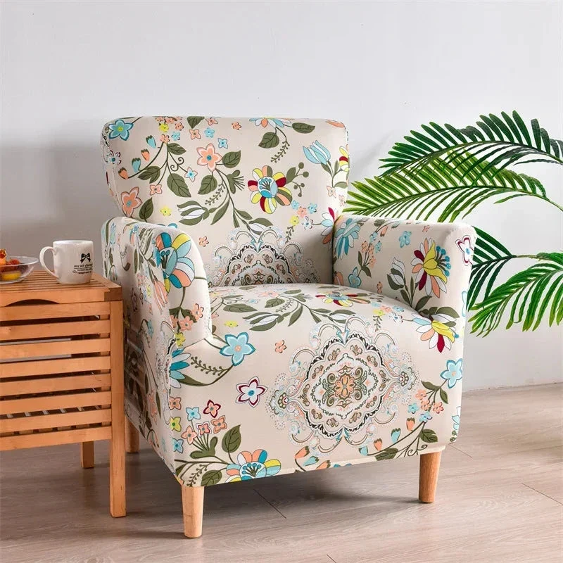 Housse pour fauteuil club extensible en lycra 11 motifs