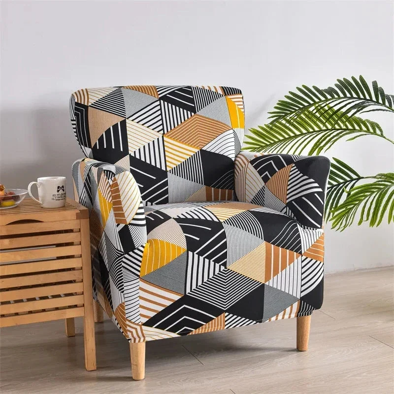 Housse pour fauteuil club extensible en lycra 11 motifs