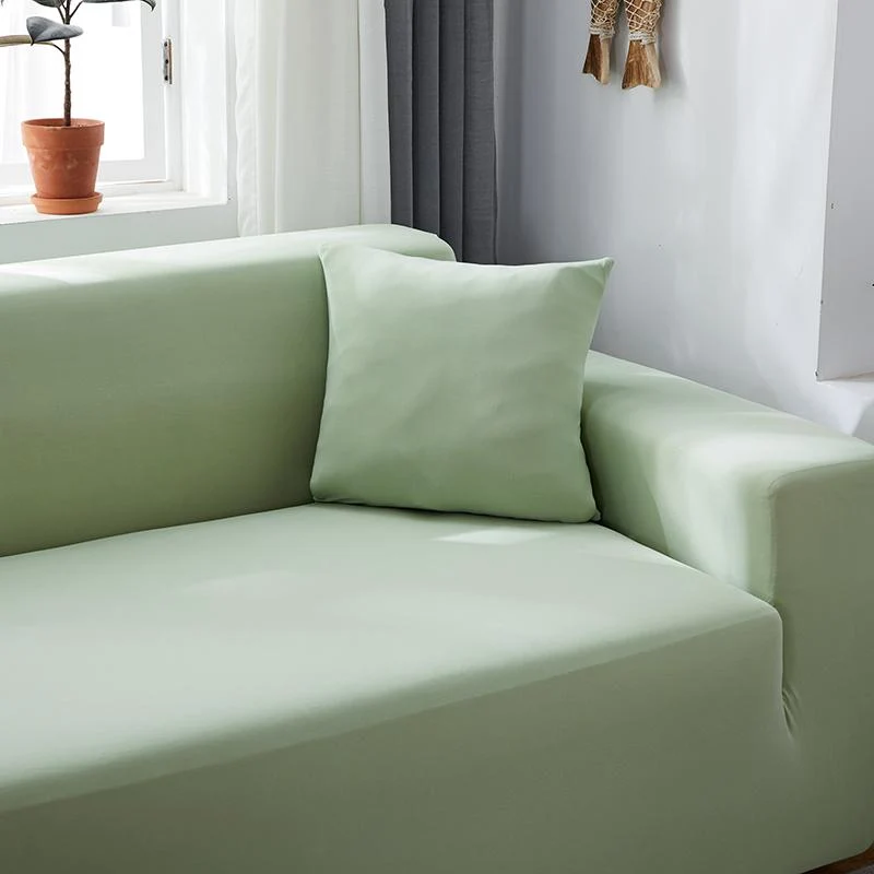 Housse de Canapé d'Angle Vert d'eau