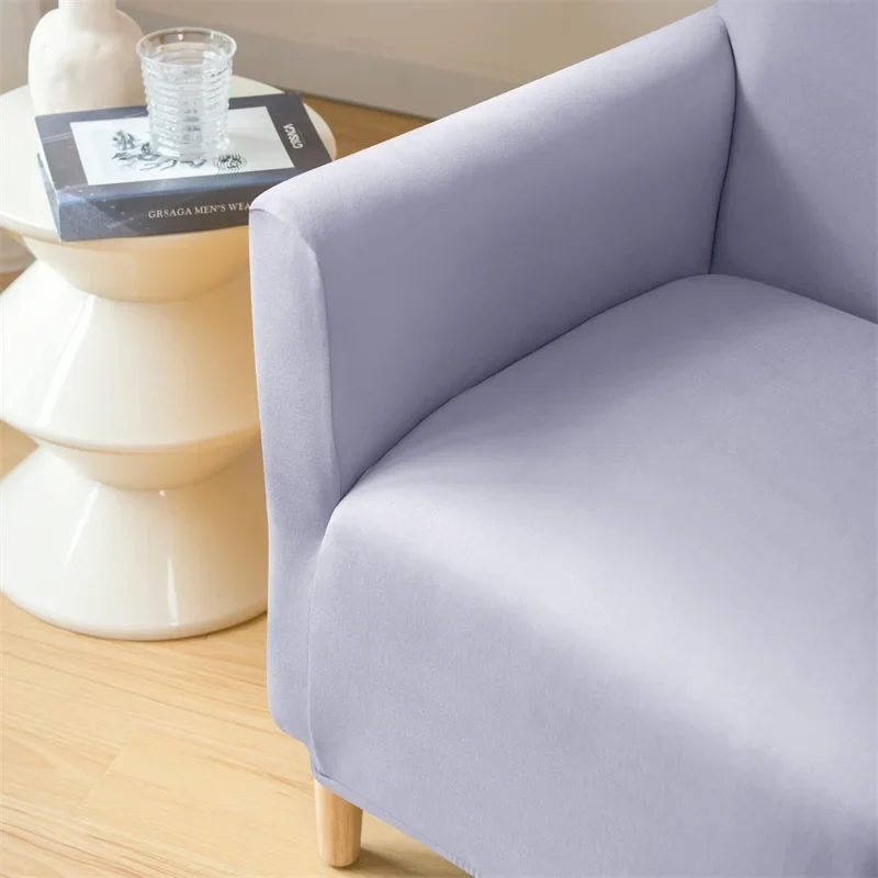 Housse pour fauteuil club extensible en lycra imperméable couleurs unies