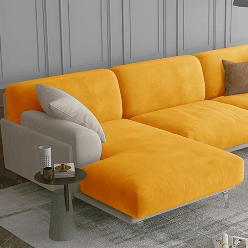 Housse de coussin de canapé extensible pur velours couleurs vives