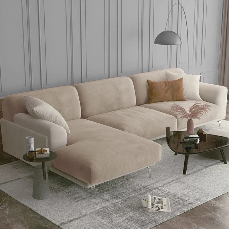 Housse de coussin de canapé extensible pur velours couleurs sobres