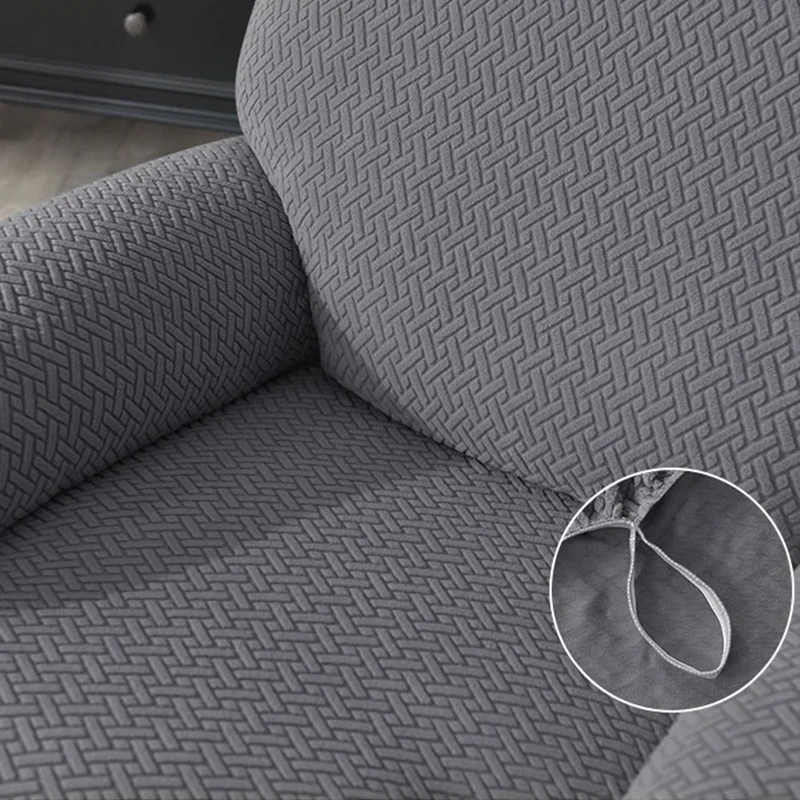 Housse pour canapé relax avec repose-pieds mécanique velours damassé