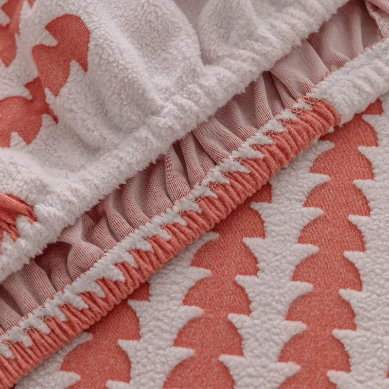 Housse de coussin de canapé renforcée texture laineuse qualité prémium