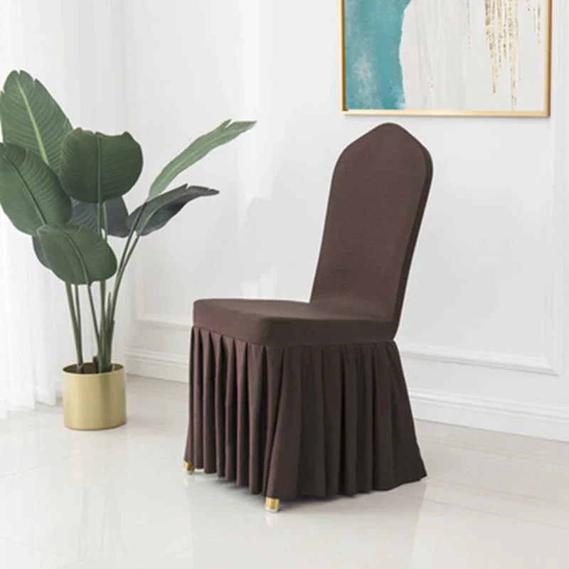 Lot de 100 Housses de Chaise de Mariage Marron