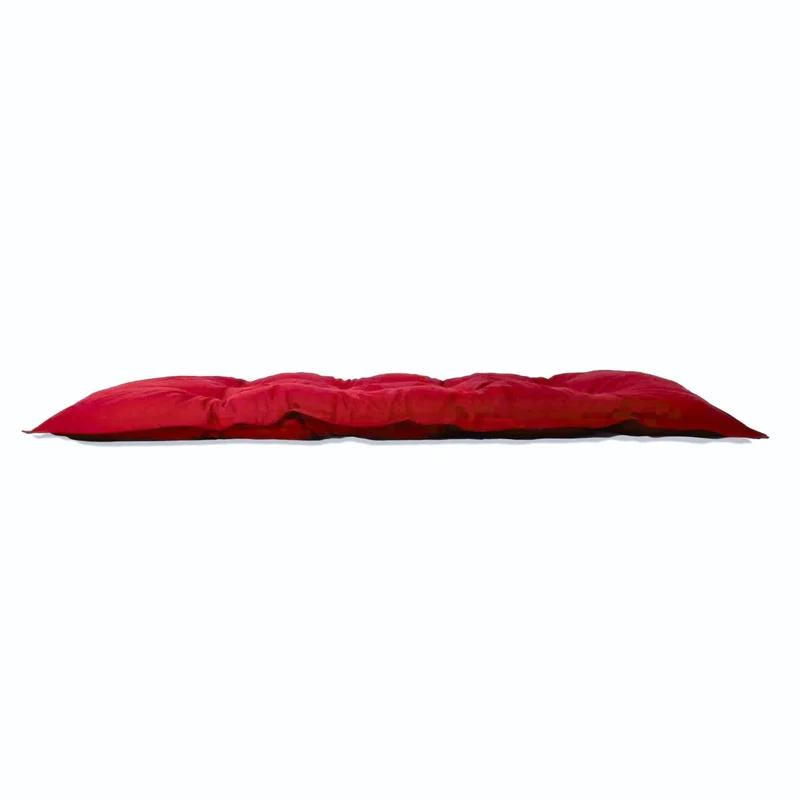 Matelas de Sol XXL 195x100 Rouge - Épais 15cm (Lit d'Appoint & Jeu)
