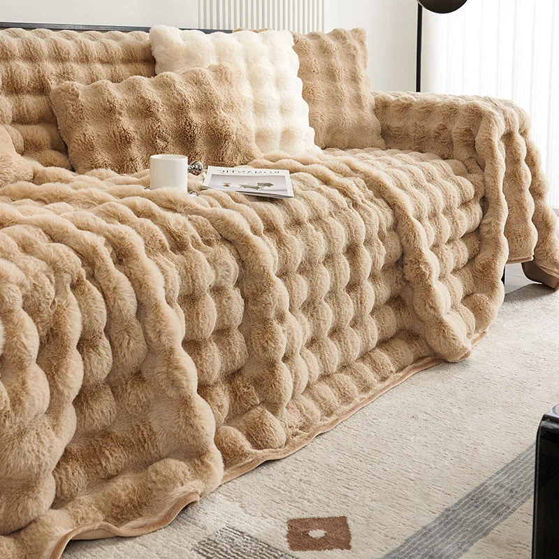 Jeté de canapé luxe grande taille "Nuage de douceur"