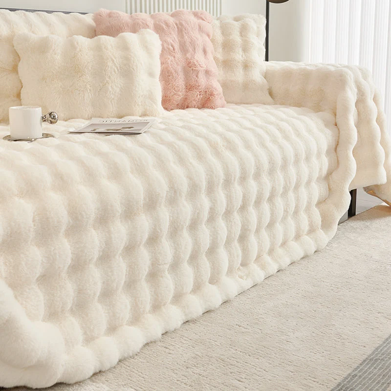 Jeté de canapé luxe grande taille "Nuage de douceur"
