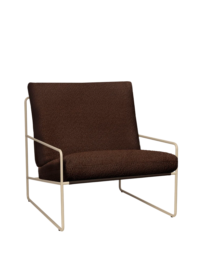 Desert 1-seater - Cashmere - Pure Bouclé - Chestnut