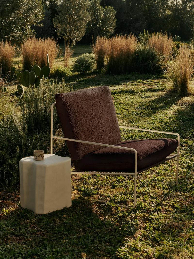 Desert 1-seater - Cashmere - Pure Bouclé - Chestnut
