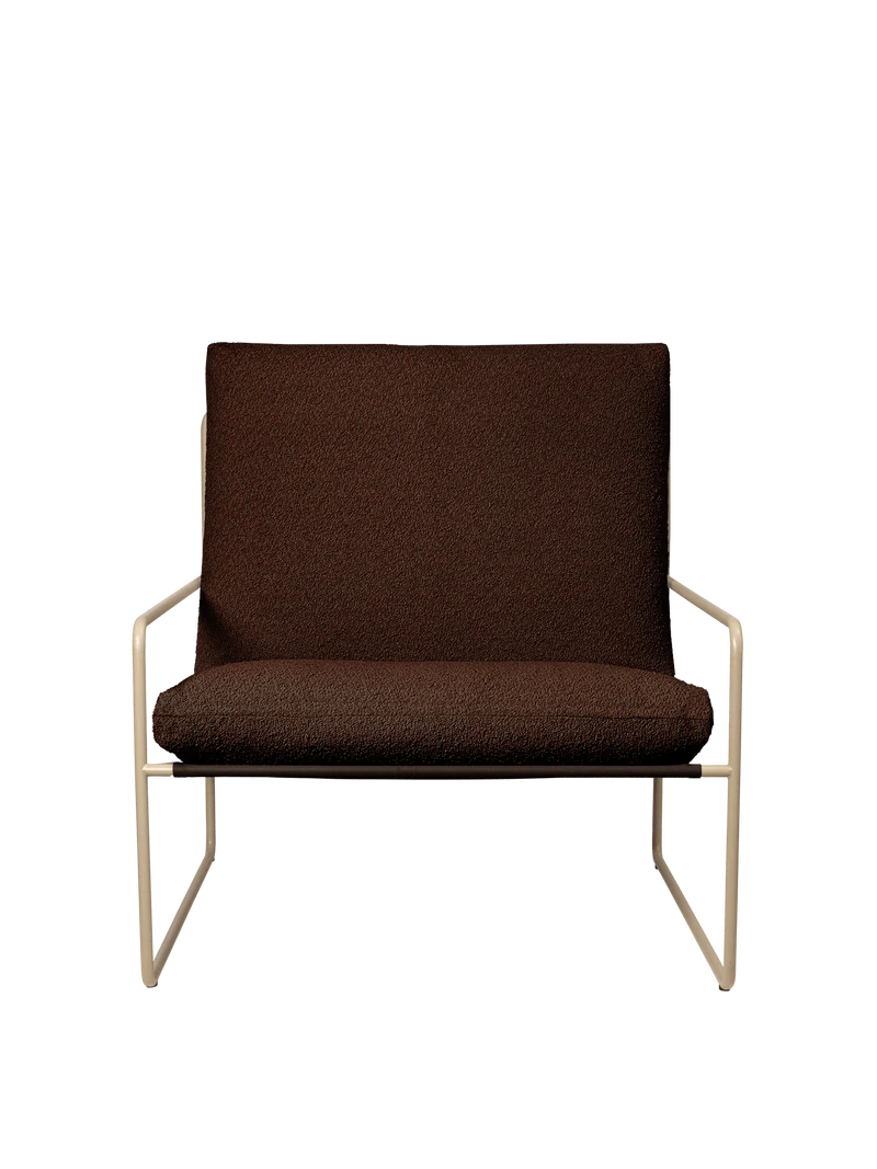 Desert 1-seater - Cashmere - Pure Bouclé - Chestnut