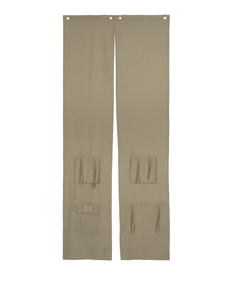 Settle Door Curtain - Elm Green