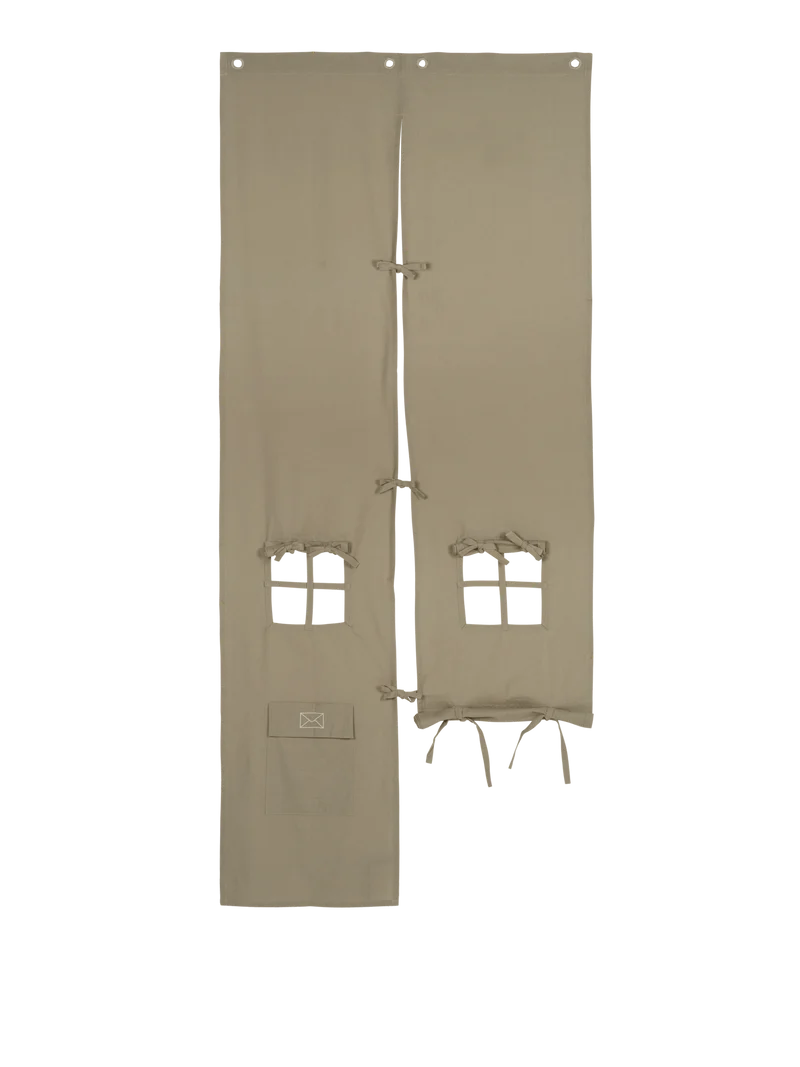 Settle Door Curtain - Elm Green