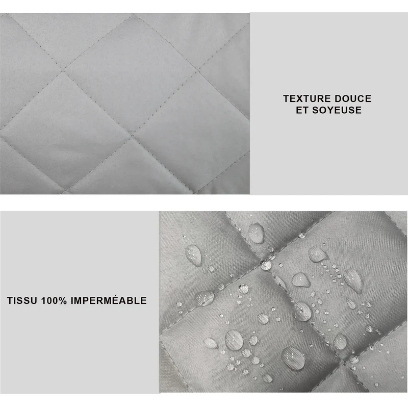 housse pour accoudoir de canapé et fauteuil imperméable 14 poches