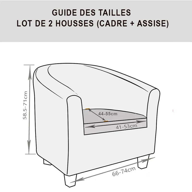 Housses pour fauteuil IKEA TULLSTA en Jacquard damassé