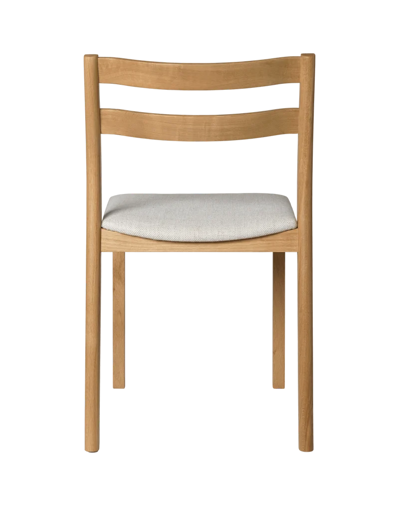 Boda Dining Chair - Upholstered Seat - Staple - Natural Oak/Off-White