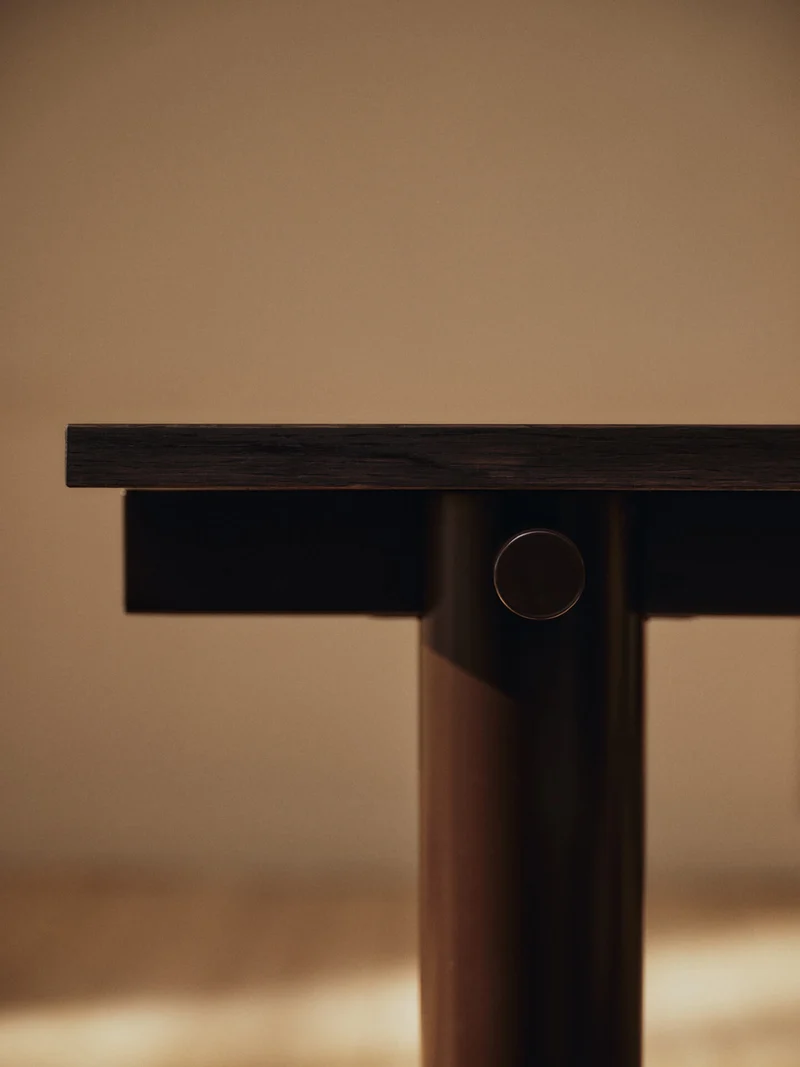 Atura Dining Table - Dark Chocolate/Dark Stained Oak