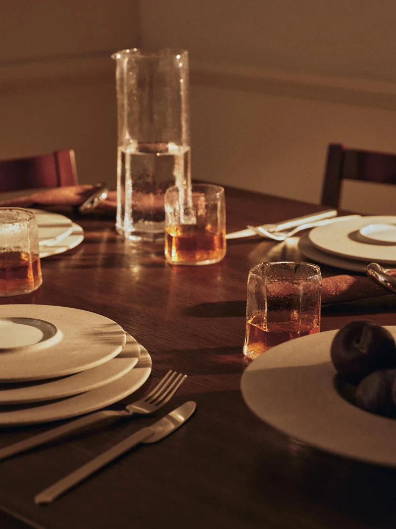 Sonae Dessert Plates - Ø22 - Set of 2 - Grey/White