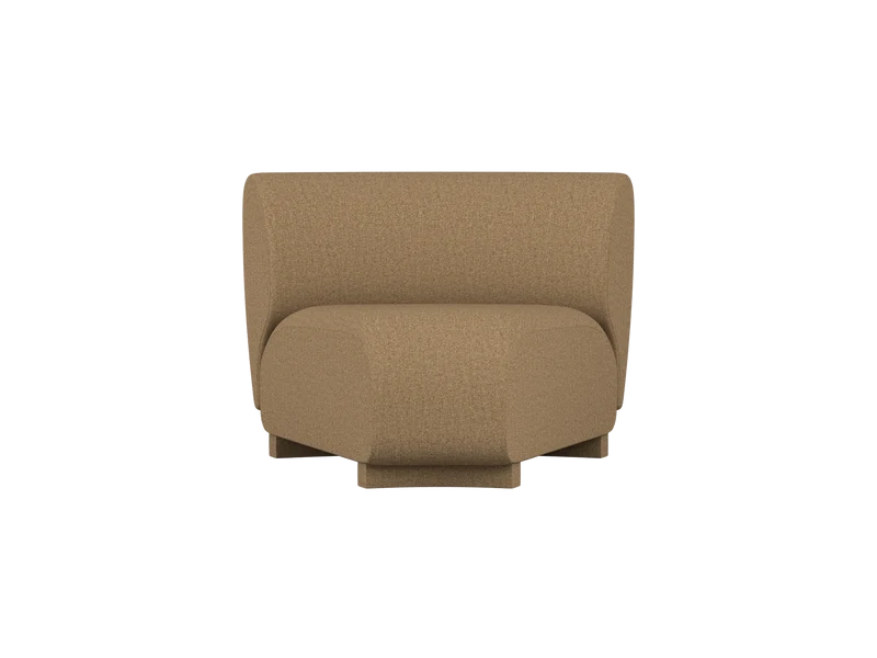 Rico Sofa Corner - Narrow - Raw Bouclé - Tan