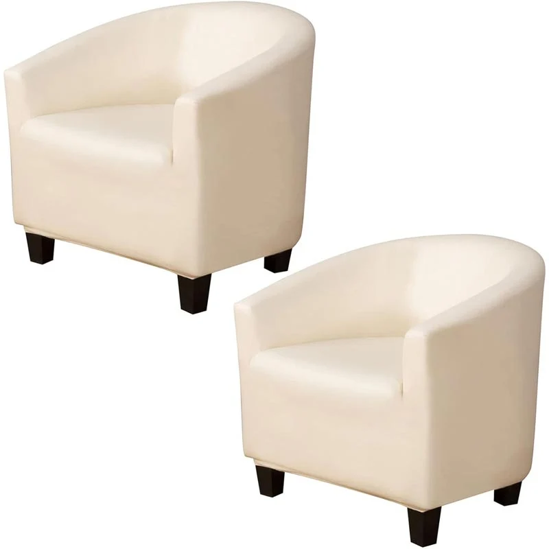 Housse de Fauteuil Cabriolet En Cuir PU Blanc