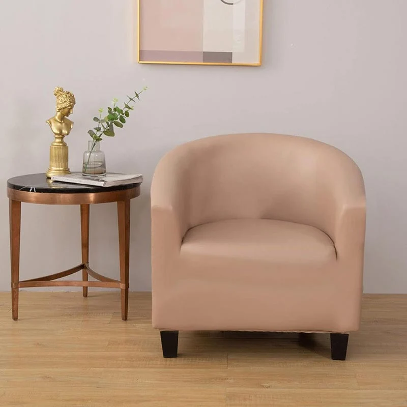Housse de Fauteuil Cabriolet En Cuir PU Marron Clair