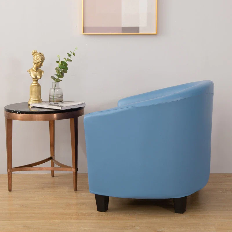Housse de Fauteuil Cabriolet En Cuir PU Bleu Ciel