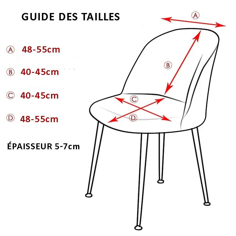 Housse pour chaise Mauricette jacquard