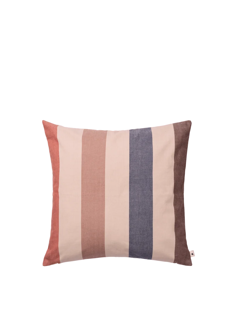 Strand Outdoor Cushion Cover - Cashmere/Mocha/Indigo Blue