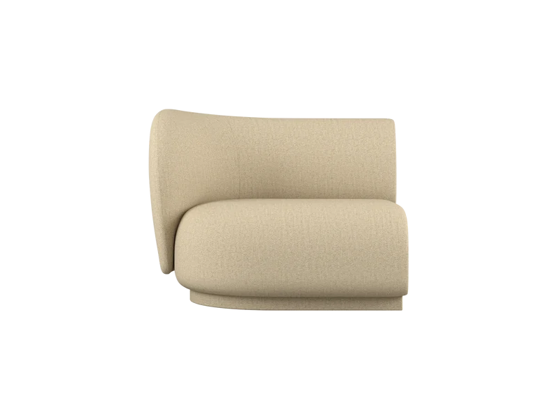 Rico Sofa Armrest Left - Raw Bouclé - Natural