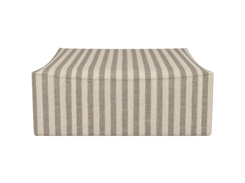 Catena Pouf Square L500 - Louisiana - Sand/Off-White