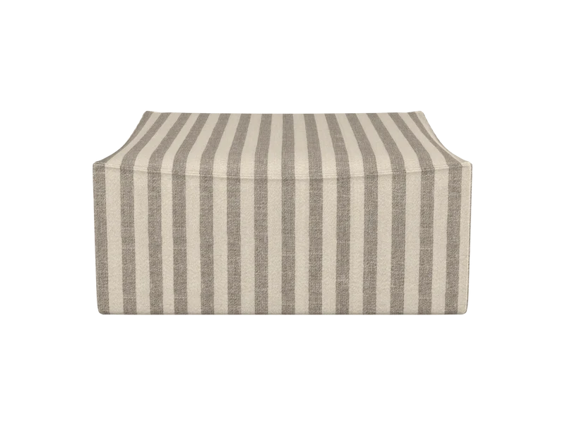 Catena Pouf Square S500 - Louisiana - Sand/Off-White