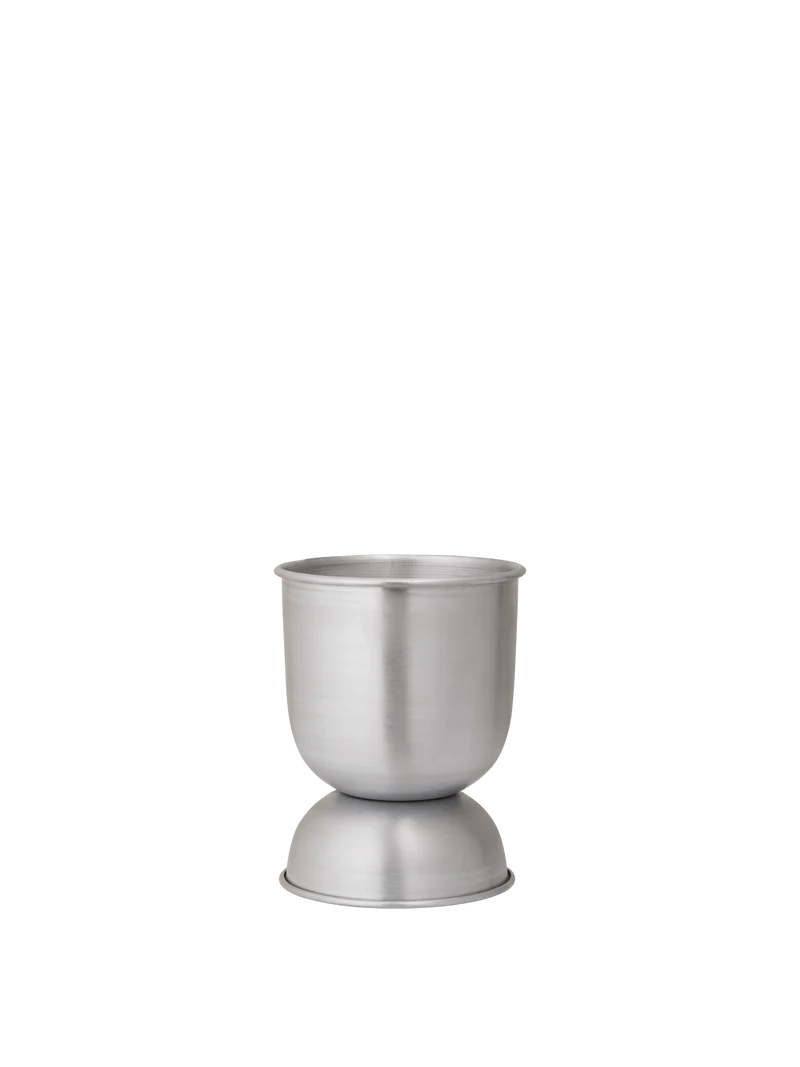 Hourglass Pot - Extra Small - Aluminium