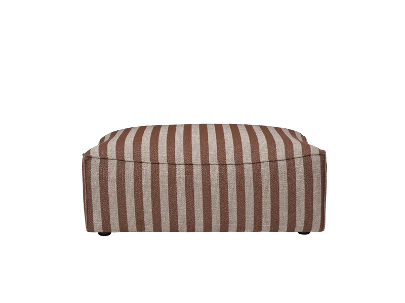Catena Pouf Rectangular L501 - Louisiana - Sand/Chocolate