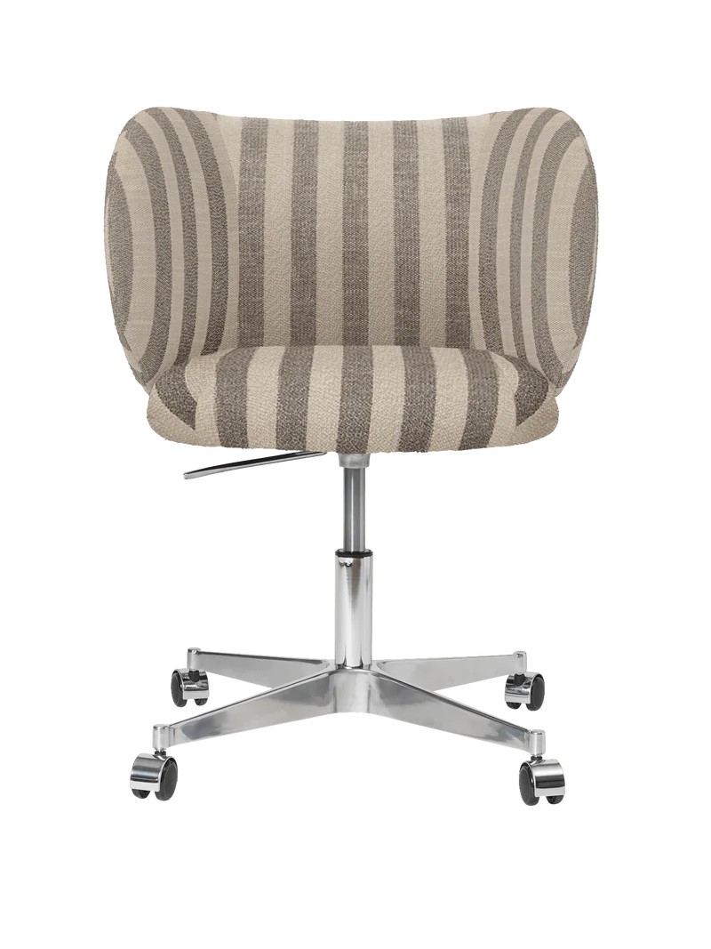 Rico Dining Chair - Castors - Louisiana - Sand/Off-White