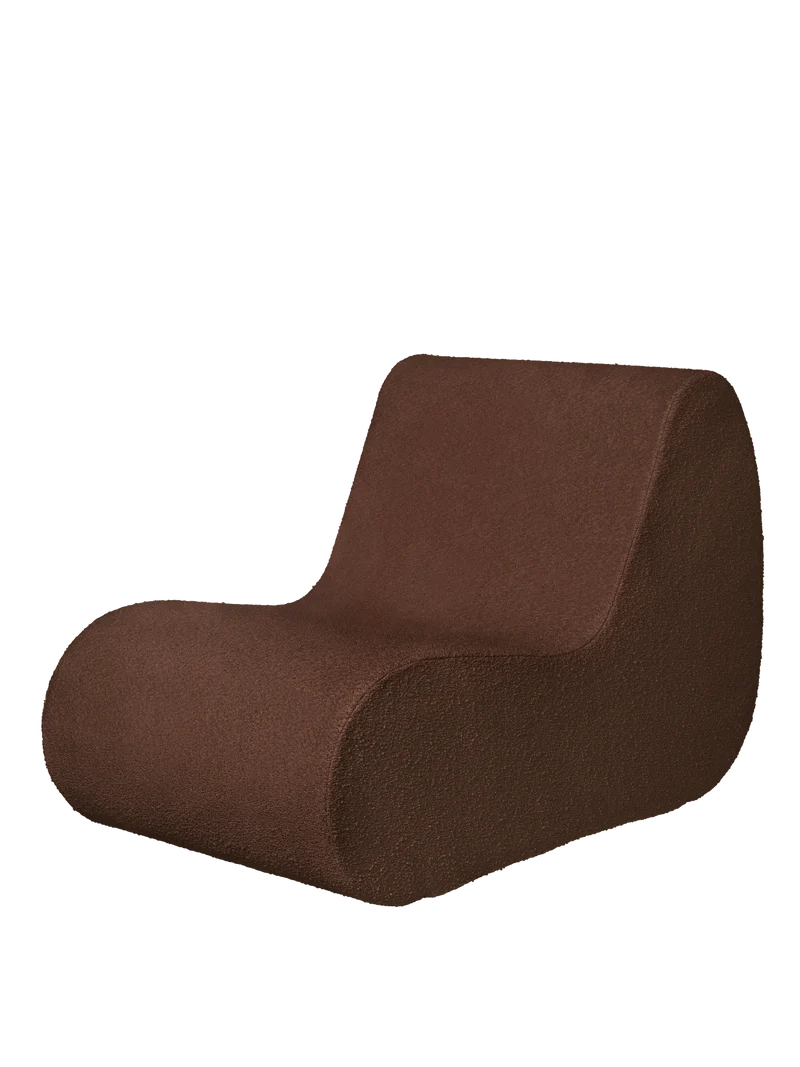 Rouli Center Module - Pure Bouclé - Chestnut Brown
