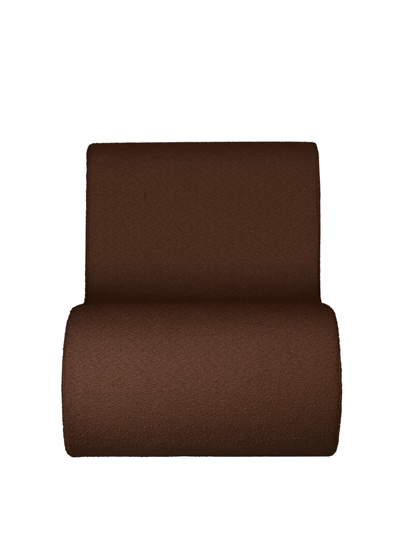 Rouli Center Module - Pure Bouclé - Chestnut Brown