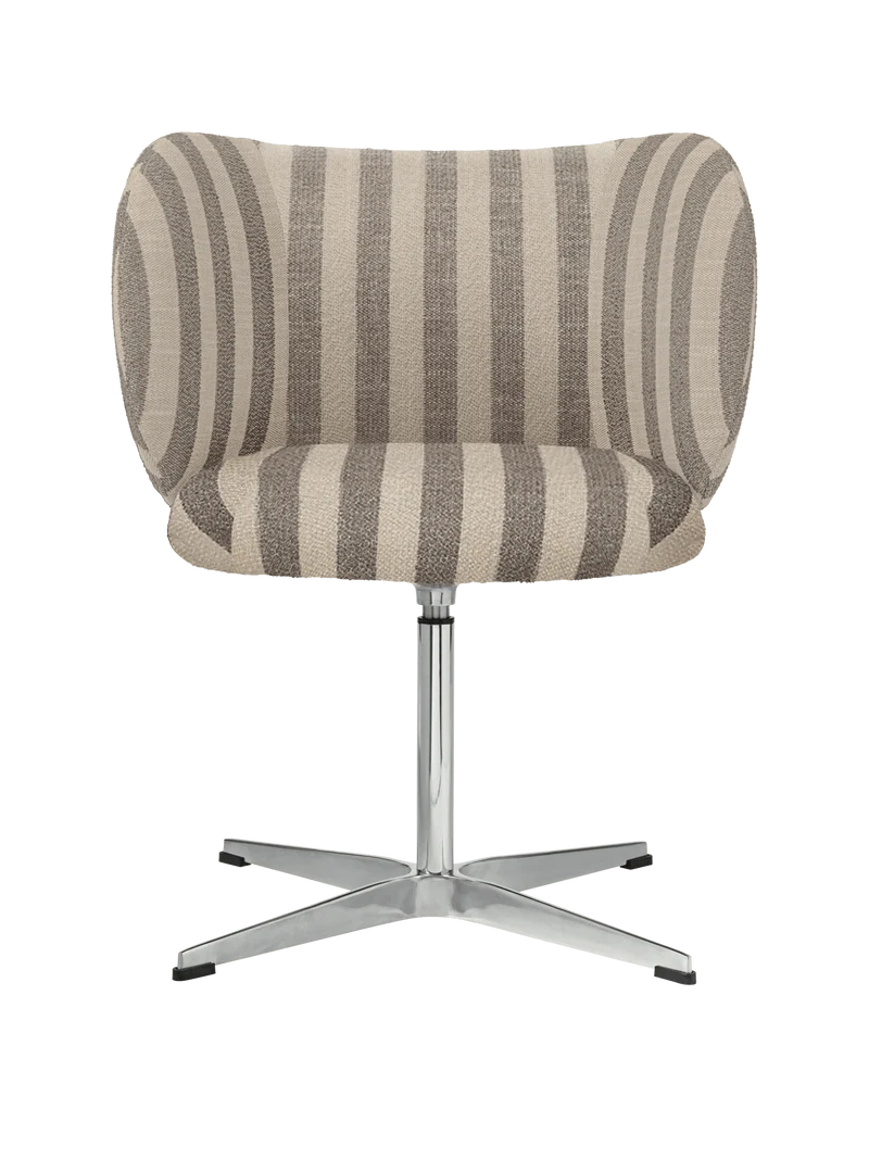 Rico Dining Chair - Swivel - Louisiana - Sand/Off-White