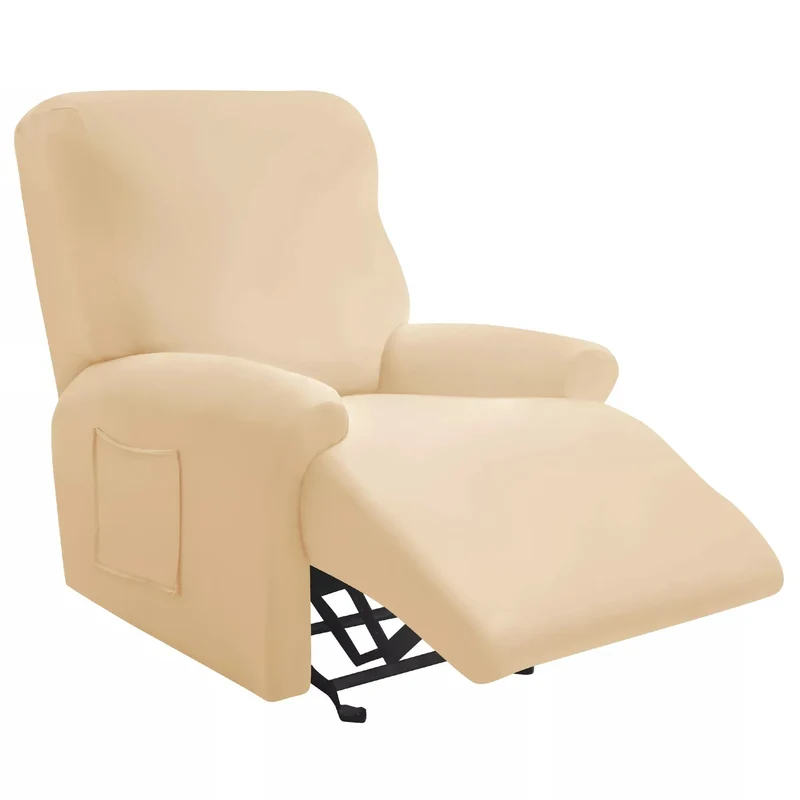 Housses de fauteuil et canapé relax inclinable relevable - couleurs unies
