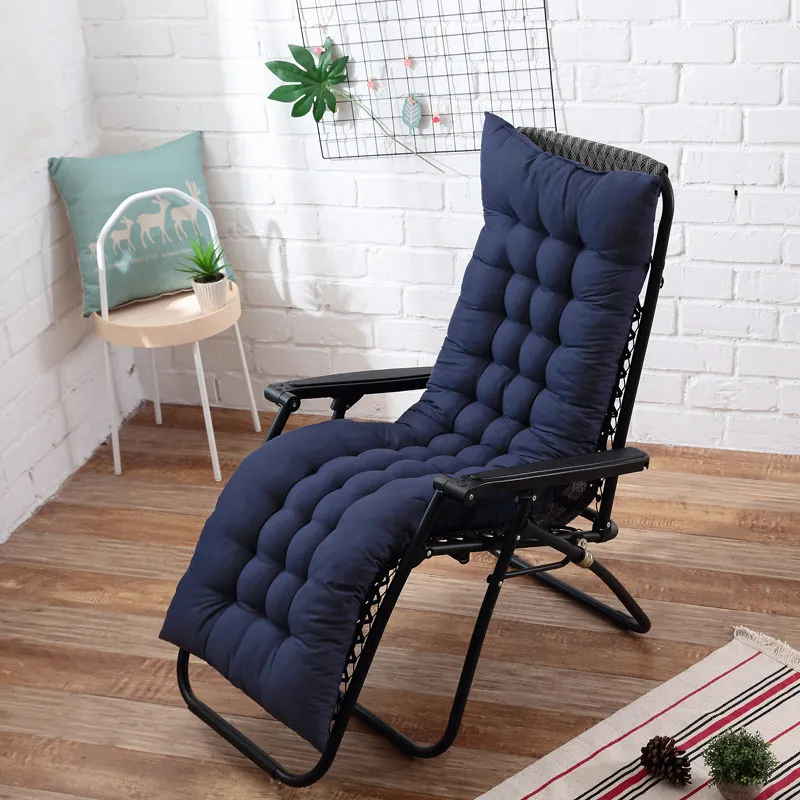 Coussin de chaise unie pour chaise longue, chaise de jardin extérieur, matelassé toutes tailles