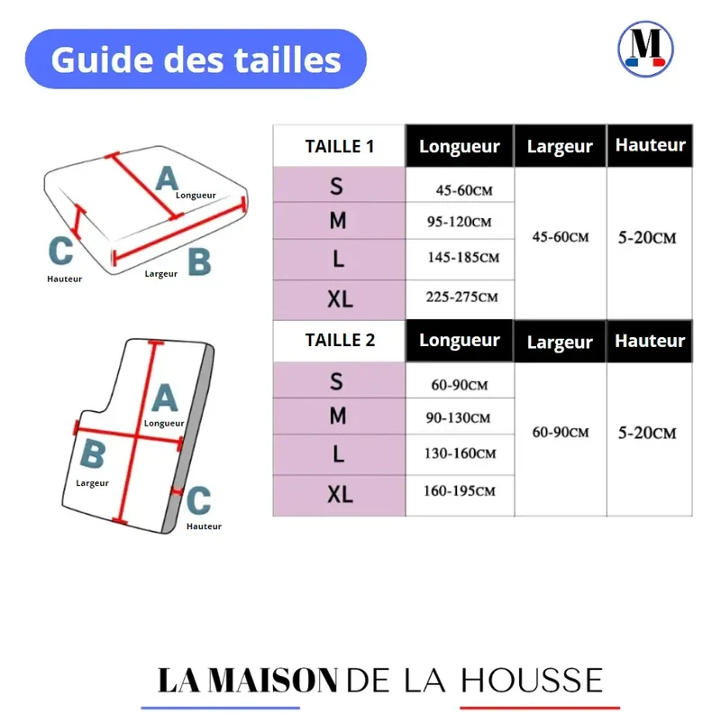 Housse de Coussin D'assise & Dossier - Cordage