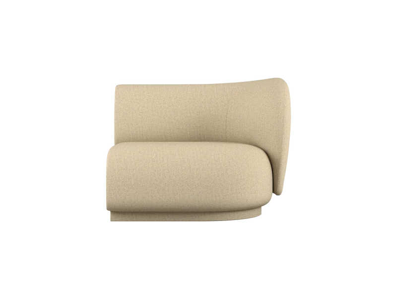 Rico Sofa Armrest Right - Raw Bouclé - Natural