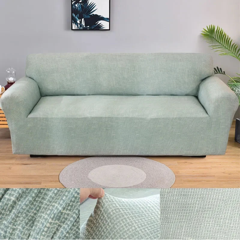 Housses de canapé extensibles couleurs unies et rayures (12 Motifs)