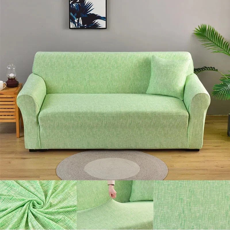 Housses de canapé extensibles couleurs unies et rayures (12 Motifs)